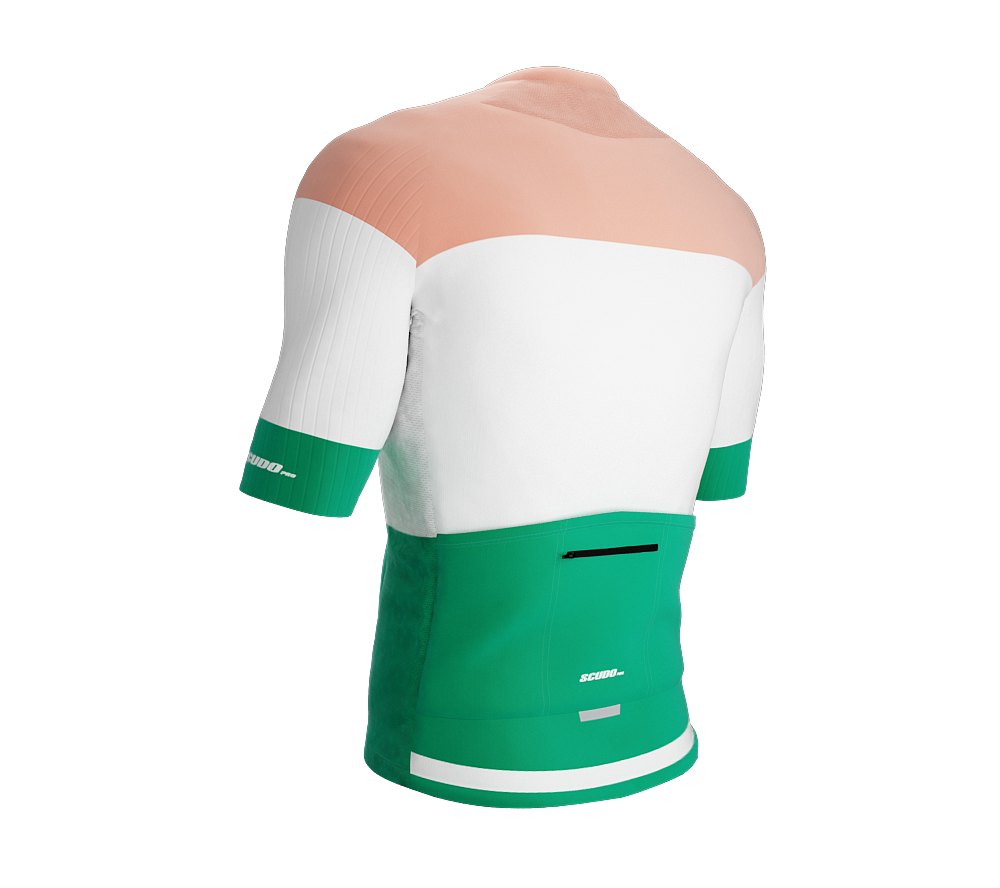 ScudoPro Elite Fit Short Sleeve Cycling Jersey Retro Classic Style Pink|  Men and Women