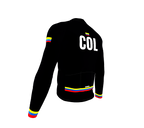 ScudoPro Pro Thermal Long Sleeve Cycling Jersey Country CODE Colombia Black | Men and Women