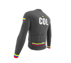 ScudoPro Pro Thermal Long Sleeve Cycling Jersey Country CODE Colombia Gray | Men and Women