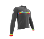 ScudoPro Pro Thermal Long Sleeve Cycling Jersey Country CODE Colombia Gray | Men and Women