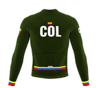 ScudoPro Pro Thermal Long Sleeve Cycling Jersey Country CODE Colombia Green | Men and Women