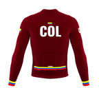 ScudoPro Pro Thermal Long Sleeve Cycling Jersey Country CODE Colombia Vine | Men and Women