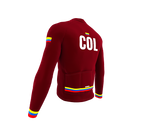 ScudoPro Pro Thermal Long Sleeve Cycling Jersey Country CODE Colombia Vine | Men and Women