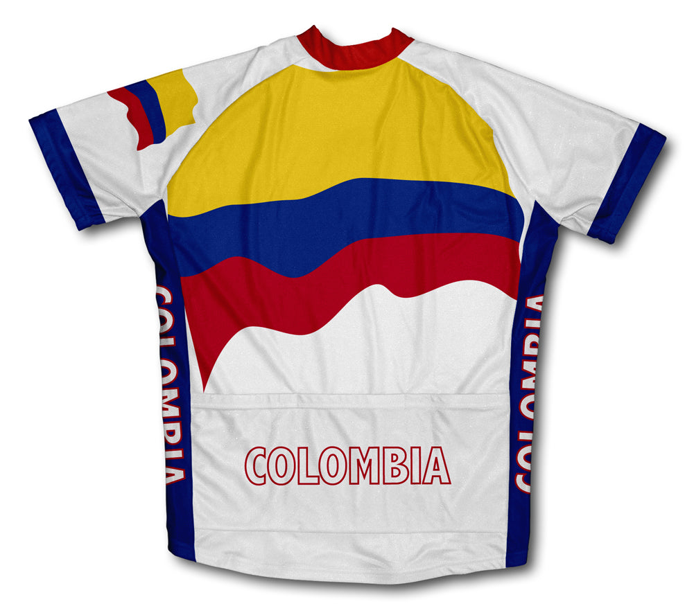 Colombia Flag Cycling Jersey for Men and Women