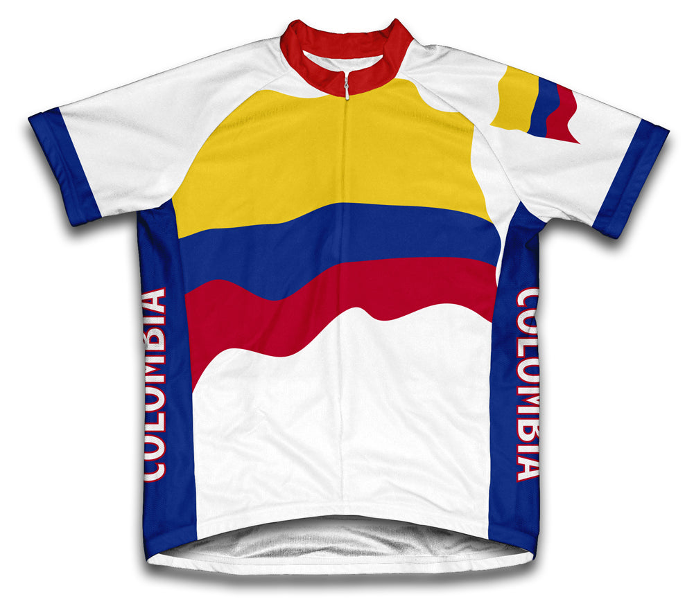 Colombia Flag Cycling Jersey for Men and Women