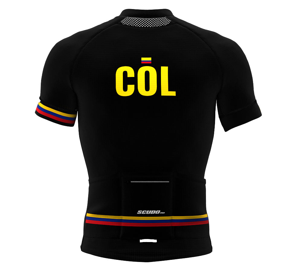 Colombia Black CODE Short Sleeve Cycling PRO Jersey for Men and Women