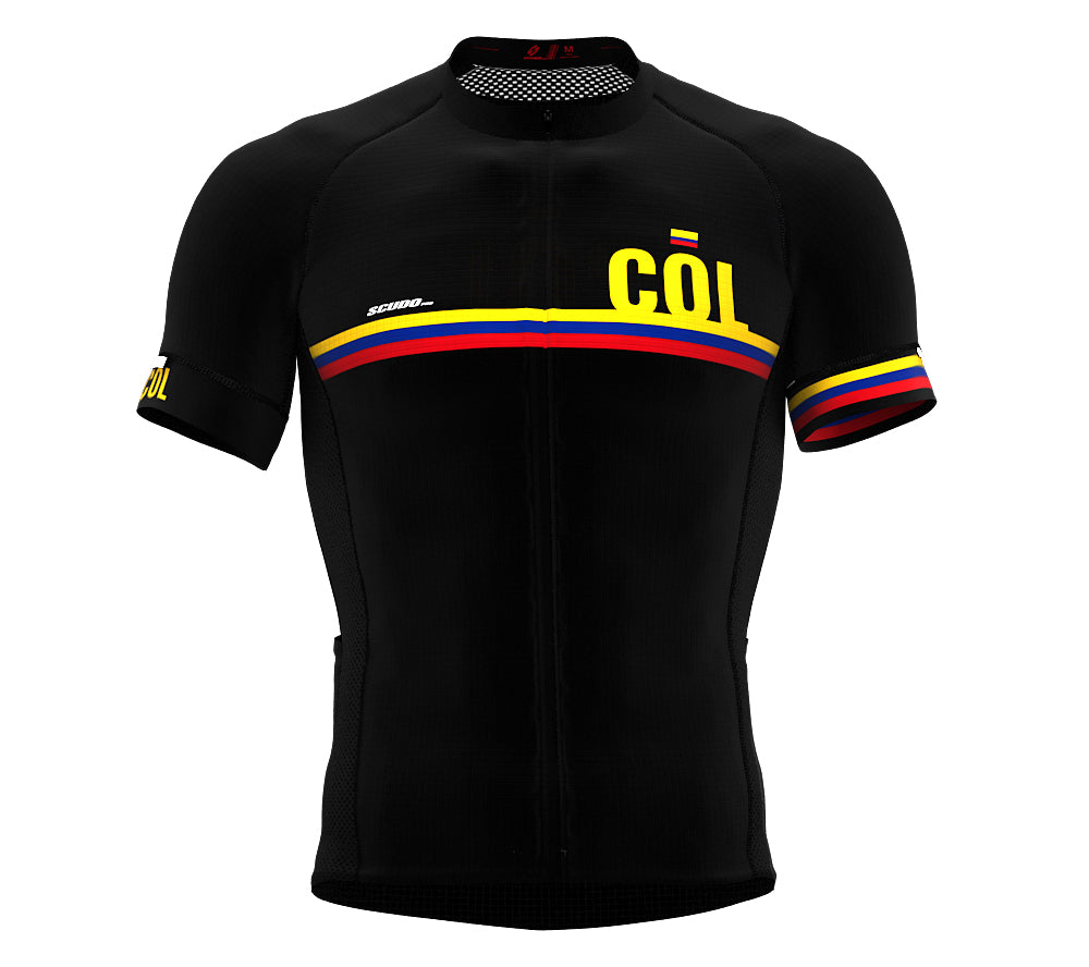 Colombia Black CODE Short Sleeve Cycling PRO Jersey for Men and WomenColombia Black CODE Short Sleeve Cycling PRO Jersey for Men and Women