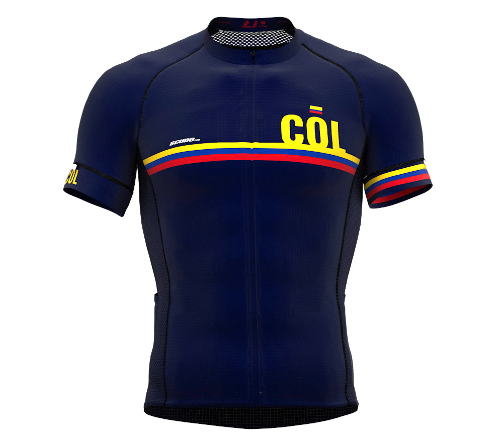 Colombia Blue CODE Short Sleeve Cycling PRO Jersey for Men and WomenColombia Blue CODE Short Sleeve Cycling PRO Jersey for Men and Women