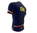 Colombia Blue CODE Short Sleeve Cycling PRO Jersey for Men and Women