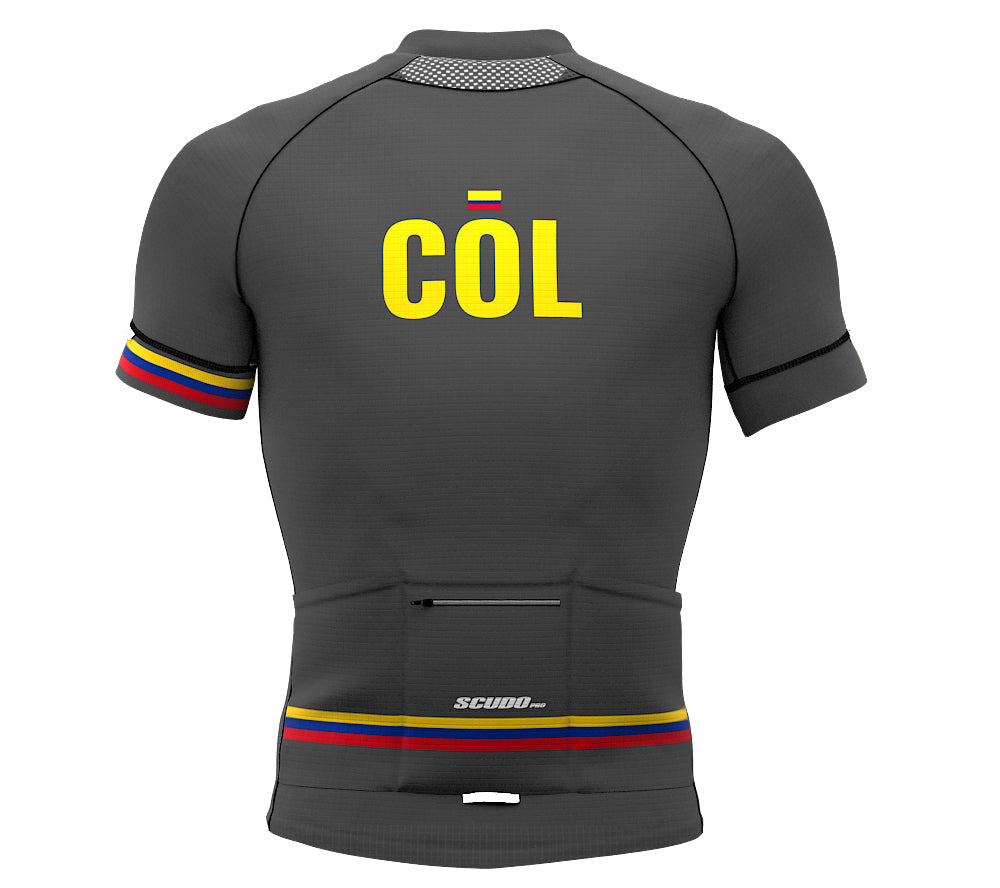 Colombia Gray CODE Short Sleeve Cycling PRO Jersey for Men and Women