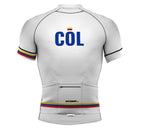 Colombia White CODE Short Sleeve Cycling PRO Jersey for Men and Women