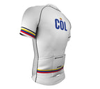 Colombia White CODE Short Sleeve Cycling PRO Jersey for Men and Women