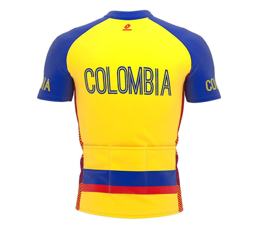 Colombia  Full Zipper Bike Short Sleeve Cycling Jersey