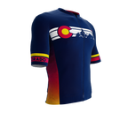 ScudoPro Pro-Elite Short Sleeve Cycling Jersey Colorado USA State Icon landmark symbol identity  | Men and Women