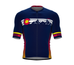 ScudoPro Pro-Elite Short Sleeve Cycling Jersey Colorado USA State Icon landmark symbol identity  | Men and Women