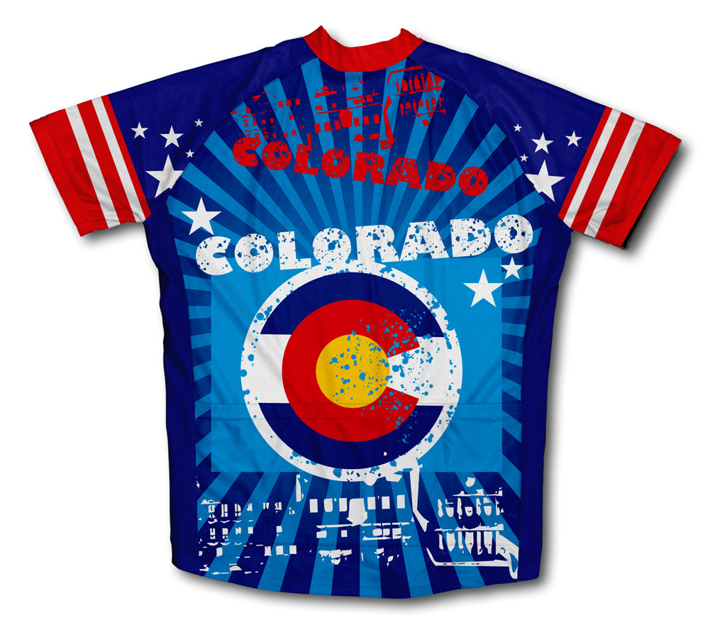 ScudoPro Men's Colorado Short Sleeve Cycling Jersey for Men and Women