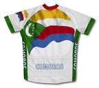 Comoros Flag Cycling Jersey for Men and Women