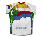 Comoros Flag Cycling Jersey for Men and Women