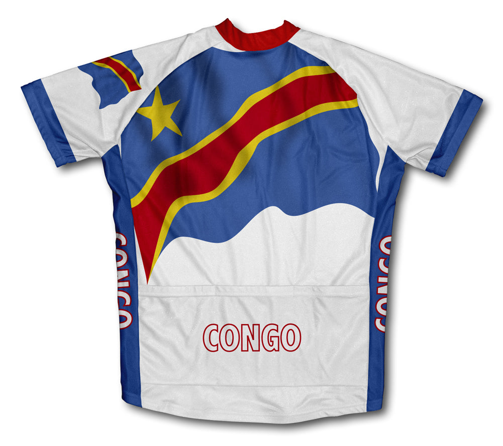 Congo Flag Cycling Jersey for Men and Women