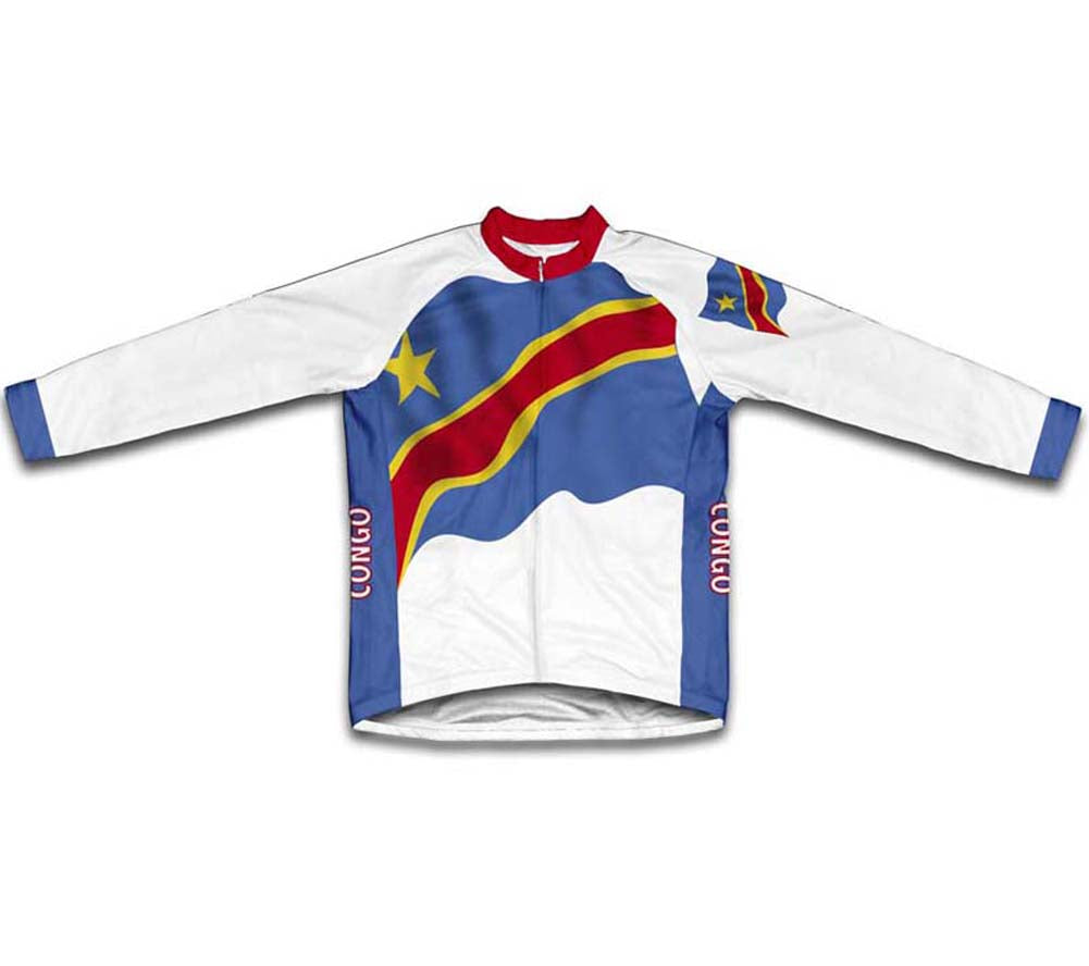 Congo Flag Cycling Jersey for Men and Women
