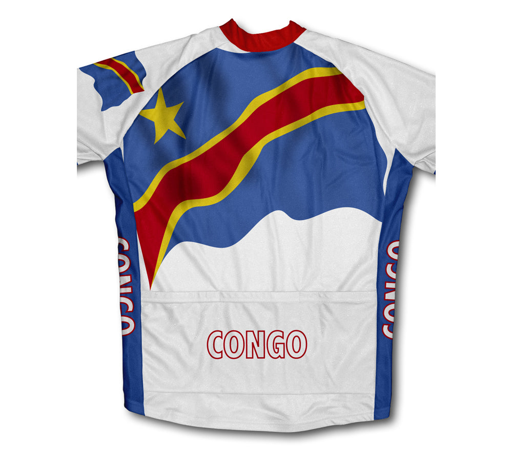 Congo Flag Cycling Jersey for Men and Women