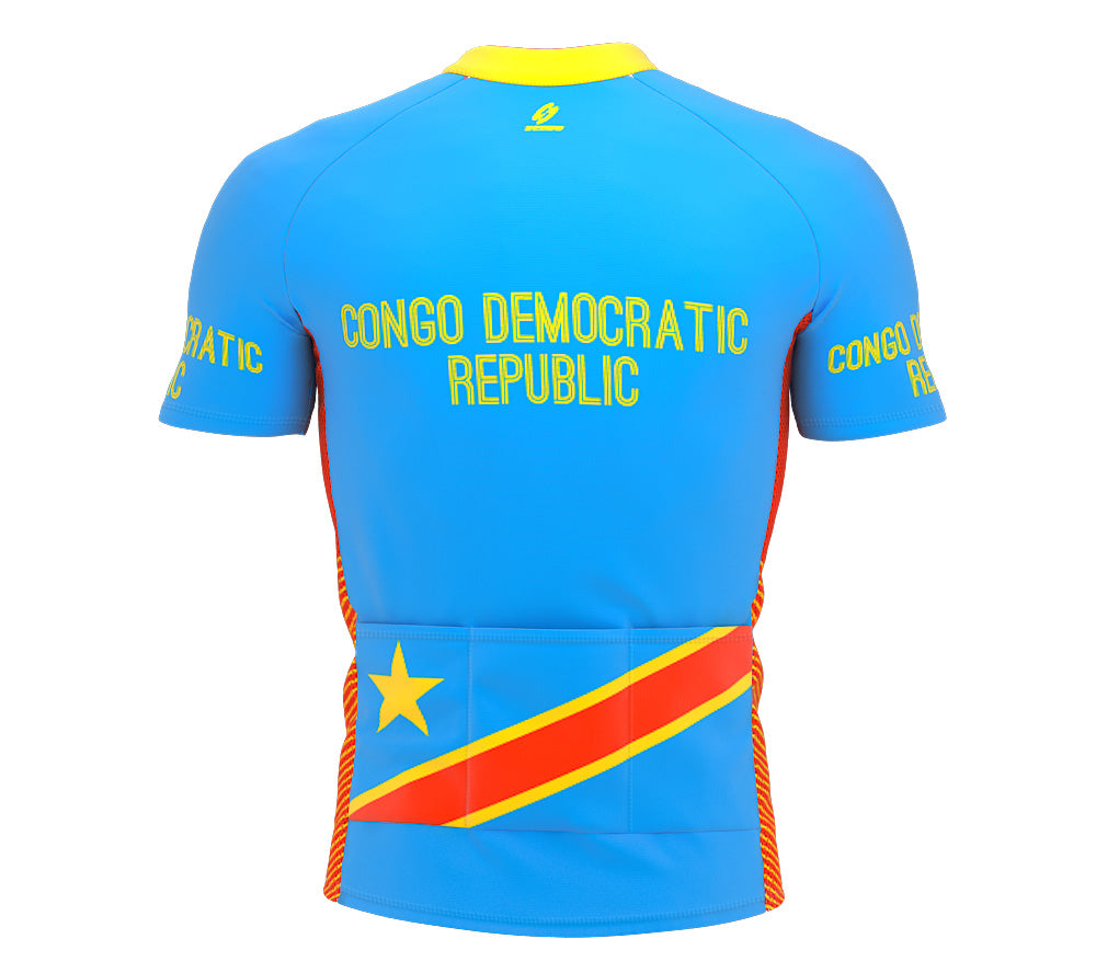 Congo Republic  Full Zipper Bike Short Sleeve Cycling Jersey