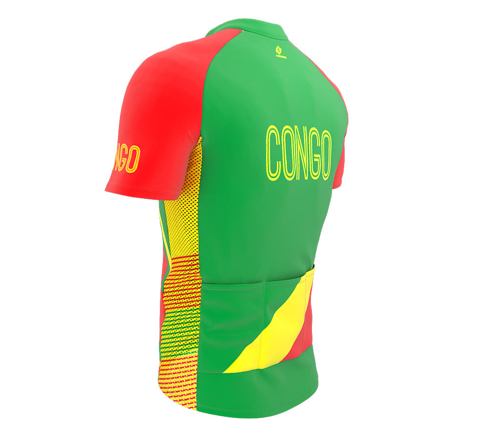 Congo   Full Zipper Bike Short Sleeve Cycling Jersey