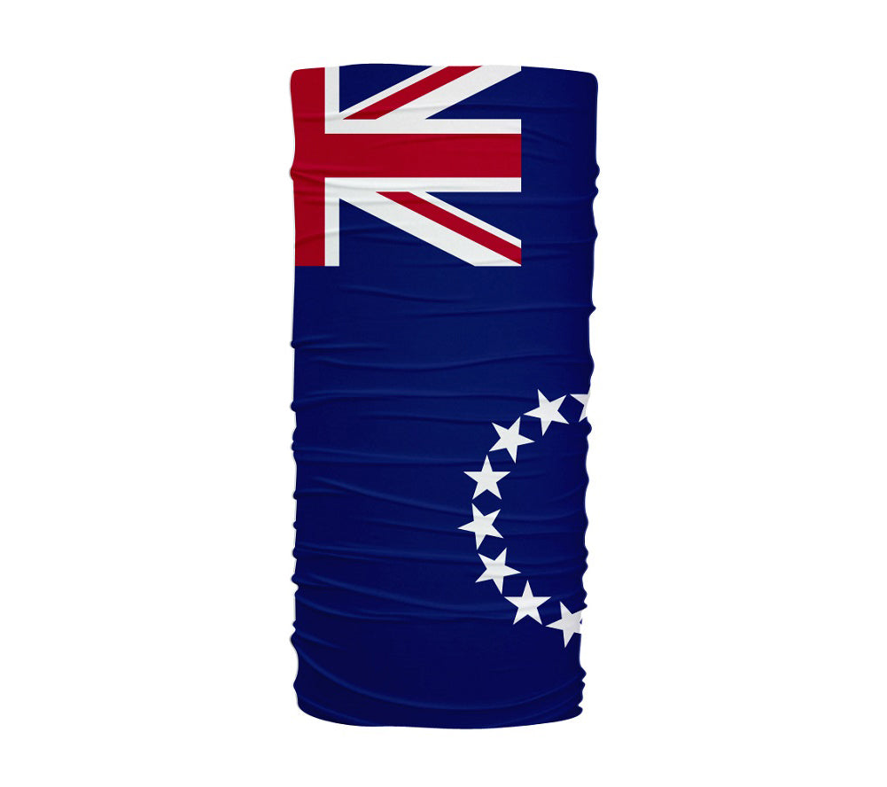 Cook Islands Flag Multifunctional UV Protection Headband