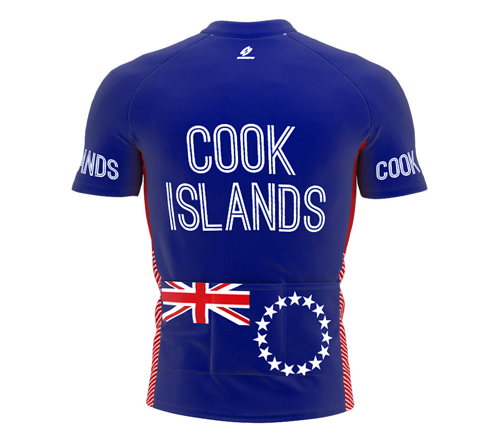 Cook Islands  Full Zipper Bike Short Sleeve Cycling Jersey