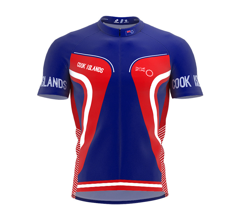 Cook Islands  Full Zipper Bike Short Sleeve Cycling Jersey