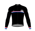 ScudoPro Pro Thermal Long Sleeve Cycling Jersey Country CODE Costa Rica Black | Men and Women