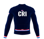 ScudoPro Pro Thermal Long Sleeve Cycling Jersey Country CODE Costa Rica Blue | Men and Women