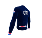 ScudoPro Pro Thermal Long Sleeve Cycling Jersey Country CODE Costa Rica Blue | Men and Women