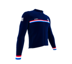 ScudoPro Pro Thermal Long Sleeve Cycling Jersey Country CODE Costa Rica Blue | Men and Women