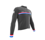 ScudoPro Pro Thermal Long Sleeve Cycling Jersey Country CODE Costa Rica Gray | Men and Women