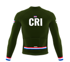 ScudoPro Pro Thermal Long Sleeve Cycling Jersey Country CODE Costa Rica Green | Men and Women