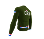 ScudoPro Pro Thermal Long Sleeve Cycling Jersey Country CODE Costa Rica Green | Men and Women