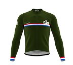 ScudoPro Pro Thermal Long Sleeve Cycling Jersey Country CODE Costa Rica Green | Men and Women