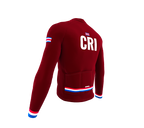 ScudoPro Pro Thermal Long Sleeve Cycling Jersey Country CODE Costa Rica Vine | Men and Women