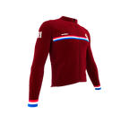 ScudoPro Pro Thermal Long Sleeve Cycling Jersey Country CODE Costa Rica Vine | Men and Women