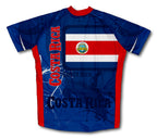 Costa Rica Short Sleeve Cycling Jersey for Men and Women