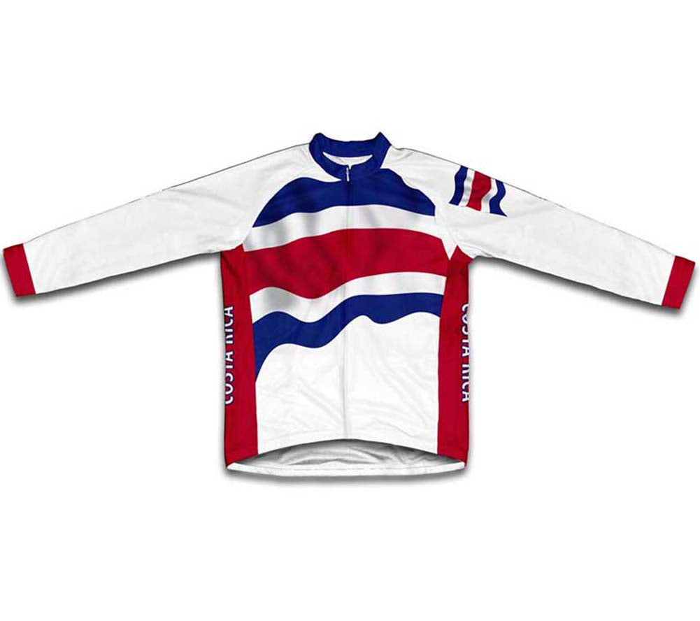 Costa Rica Flag Cycling Jersey for Men and Women