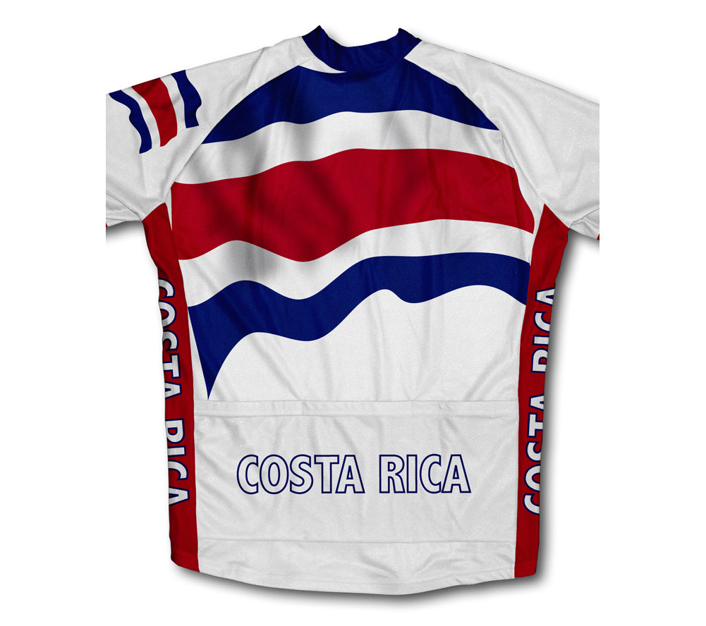 Costa Rica Flag Cycling Jersey for Men and Women