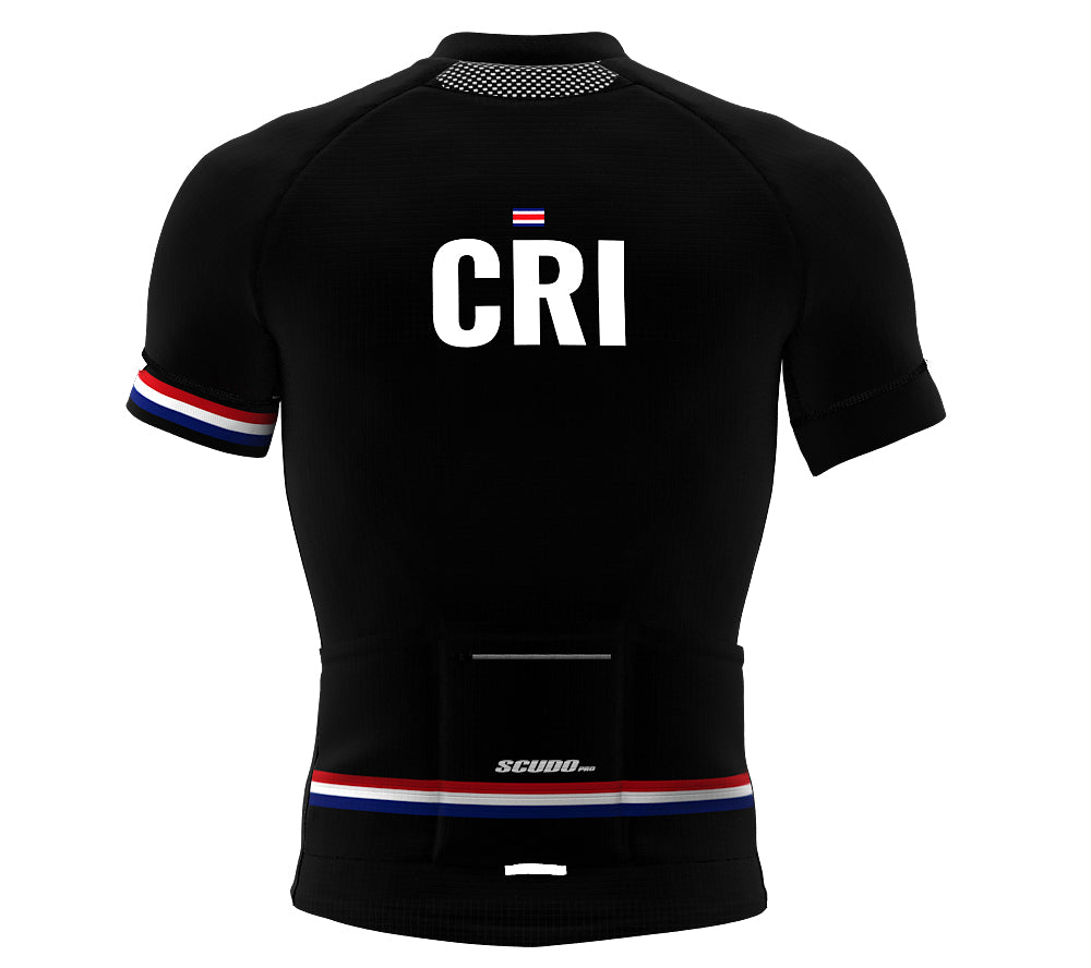 Costa Rica Black CODE Short Sleeve Cycling PRO Jersey for Men and Women