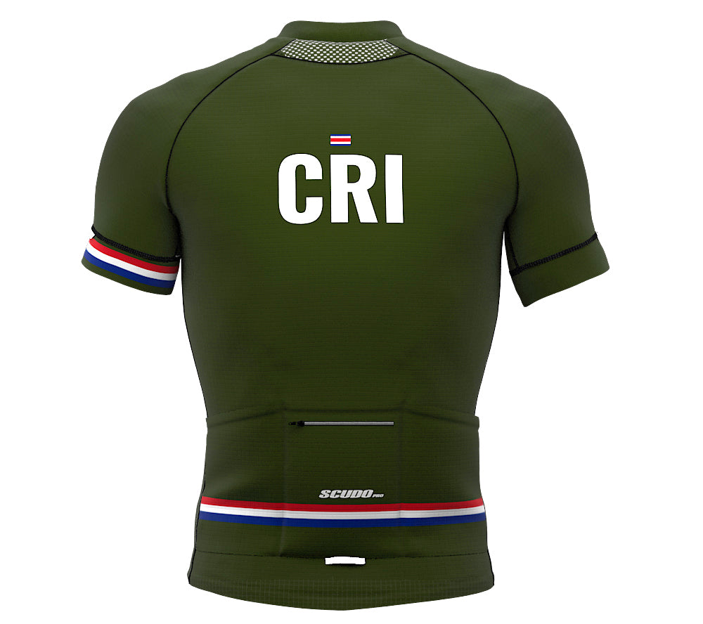 Costa Rica Green CODE Short Sleeve Cycling PRO Jersey for Men and Women
