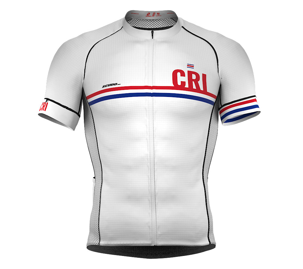 Costa Rica White CODE Short Sleeve Cycling PRO Jersey for Men and WomenCosta Rica White CODE Short Sleeve Cycling PRO Jersey for Men and Women