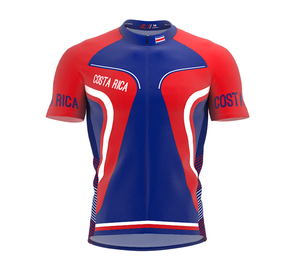 Costa Rica  Full Zipper Bike Short Sleeve Cycling Jersey