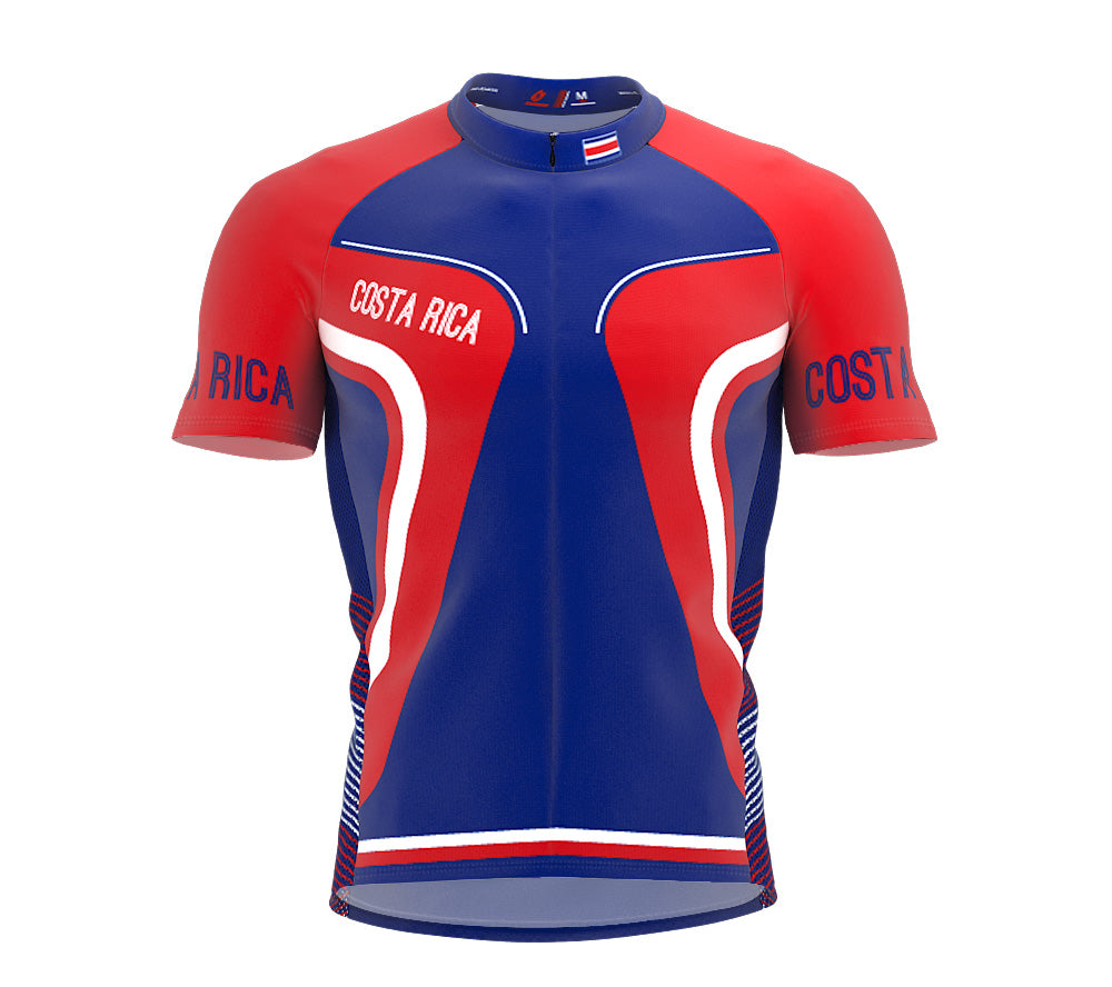 Costa Rica  Full Zipper Bike Short Sleeve Cycling Jersey