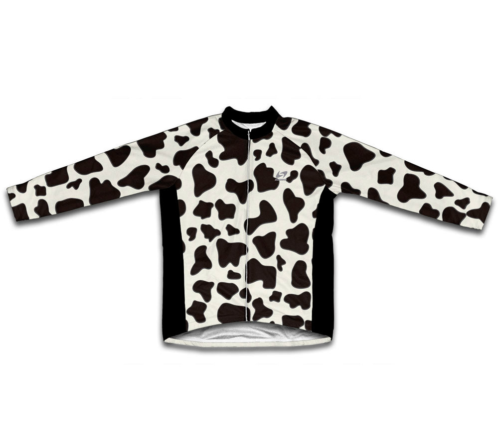 Cow Skin Winter Thermal Cycling Jersey