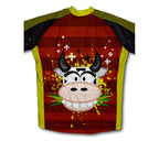 Cowlicious Short Sleeve Cycling Jersey for Men and Women